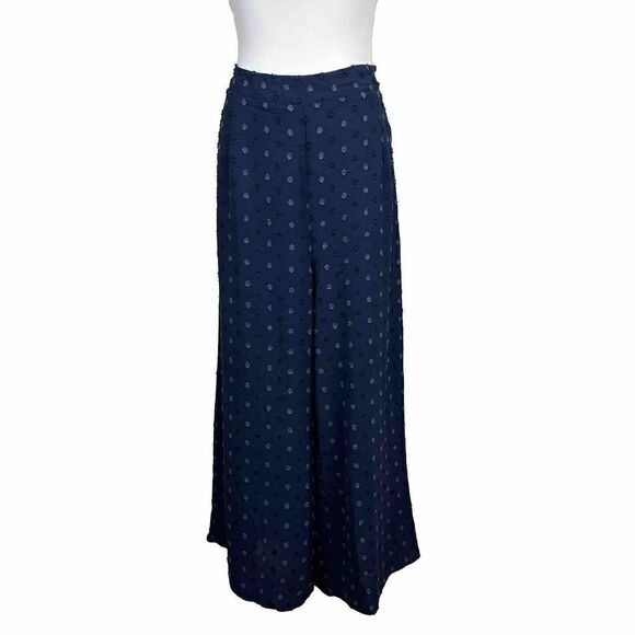 ROYLAMP Blue 2 Piece Outfit Size Large Crop Basic Top Cropped Wide Leg - Picture 14 of 15